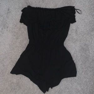 Forever 21 strapless black romper